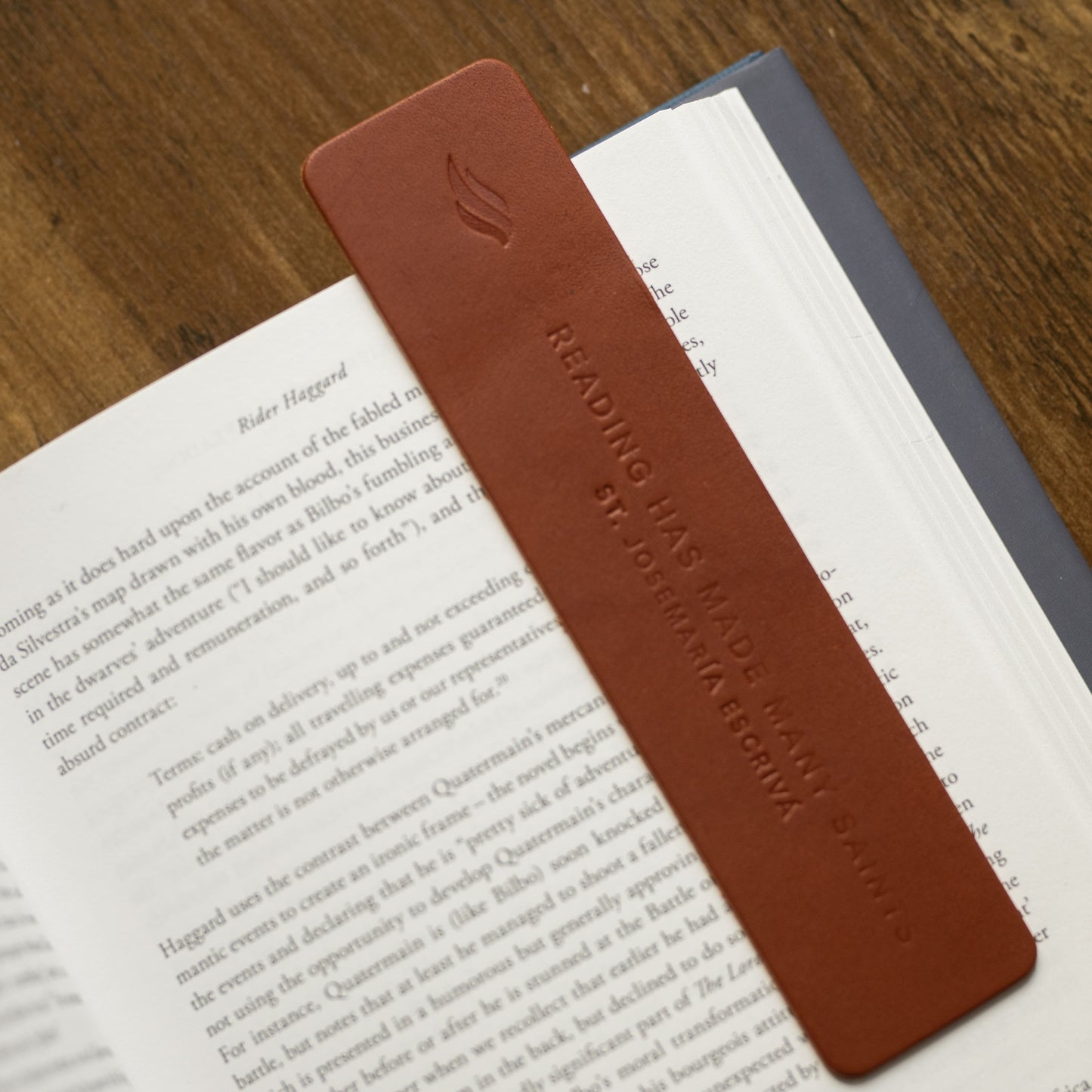 Word on Fire Leather Bookmark
