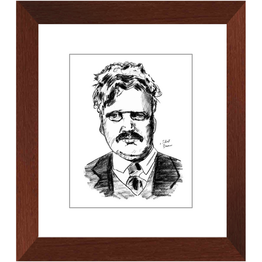 G.K. Chesterton - Framed Print