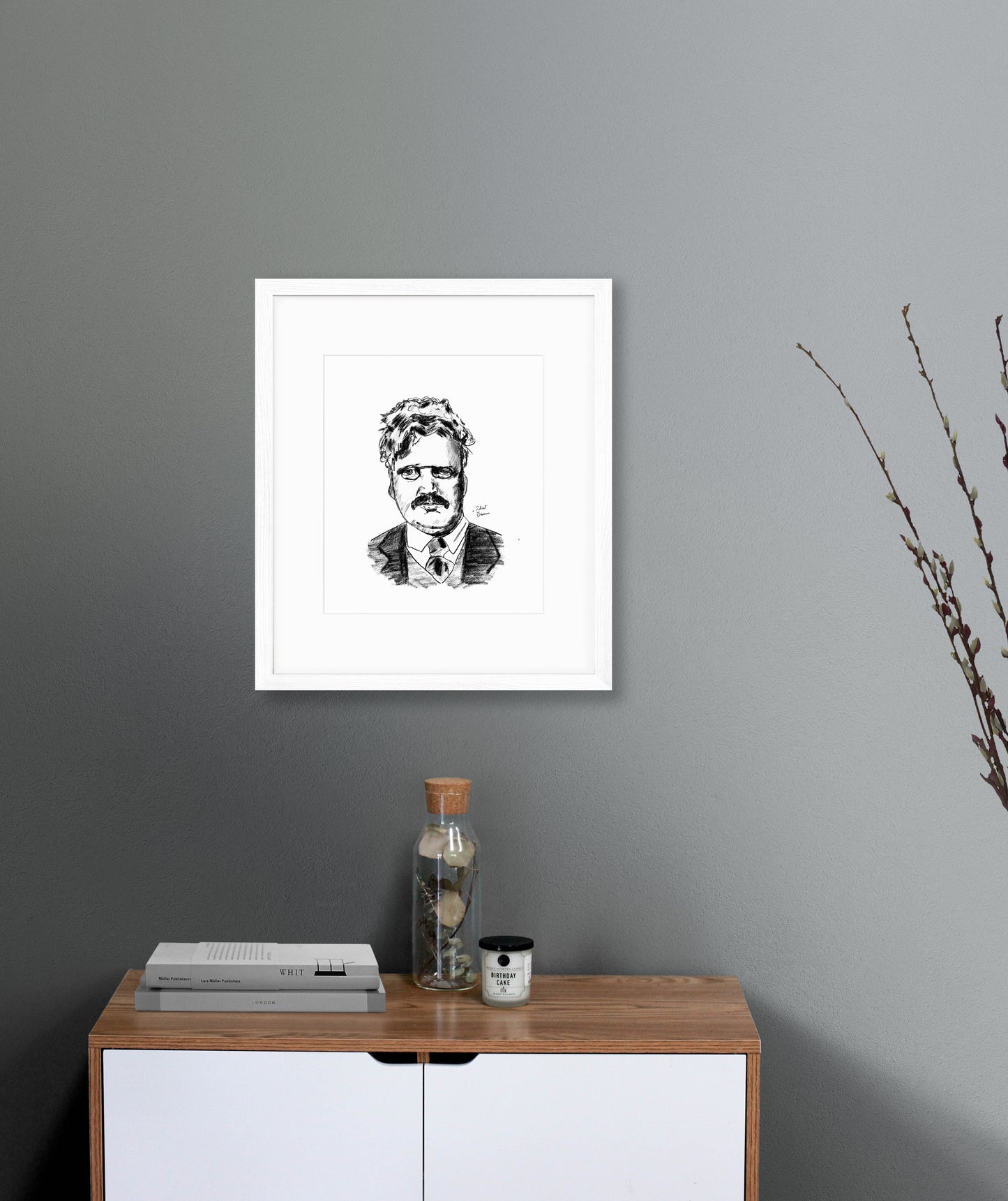 G.K. Chesterton - Framed Print