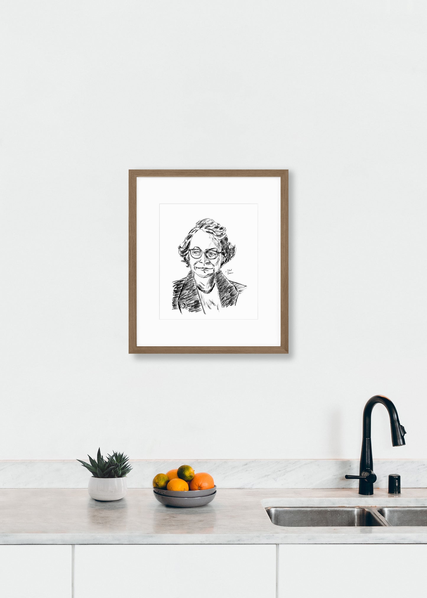 Flannery O'Connor - Framed Print