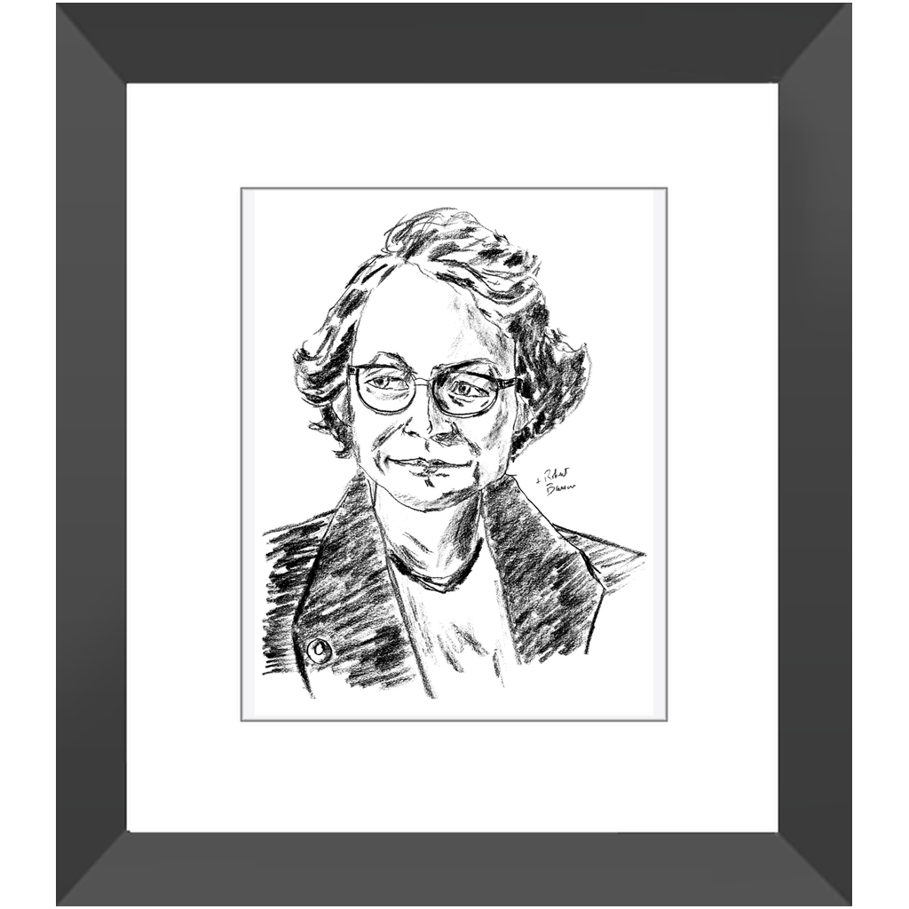 Flannery O'Connor - Framed Print