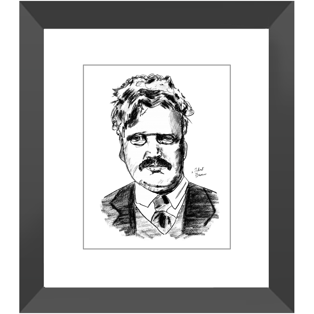 G.K. Chesterton - Framed Print