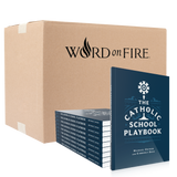 Box of 20 "The Catholic School Playbook" books by Michael Ortner and Kimberly Begg, suitable for Catholic teachers, schools, educators, and catechists, resource for Catholic schools, bulk book paperback 9781685782085
