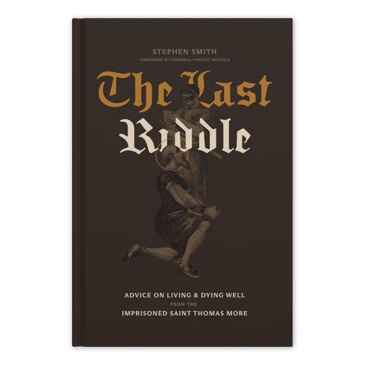 Book cover of 'The Last Riddle' with a dark background and text.